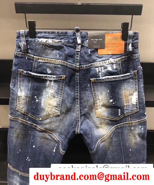 ディースクエアード dsquared2 流行色2019年春夏 テーパードデニムパンツ 品の良い優秀さコレクション