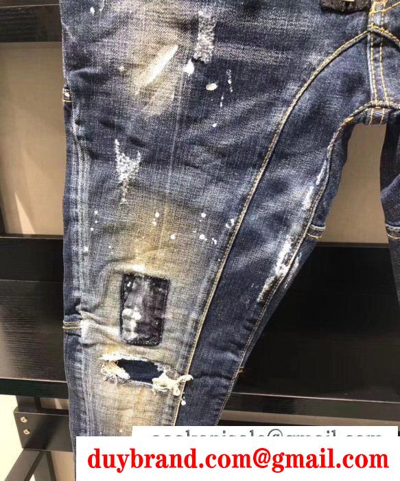 ディースクエアード dsquared2 流行色2019年春夏 テーパードデニムパンツ 品の良い優秀さコレクション