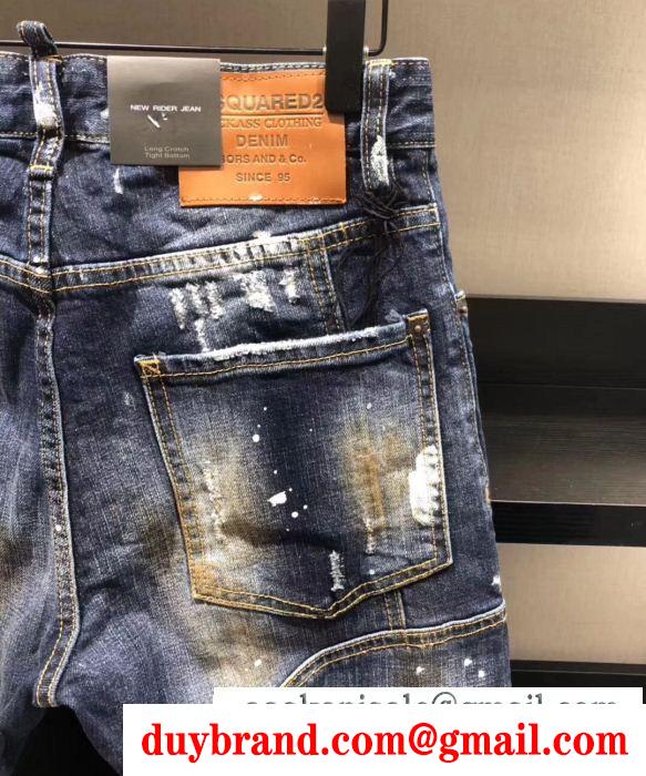 ディースクエアード dsquared2 流行色2019年春夏 テーパードデニムパンツ 品の良い優秀さコレクション