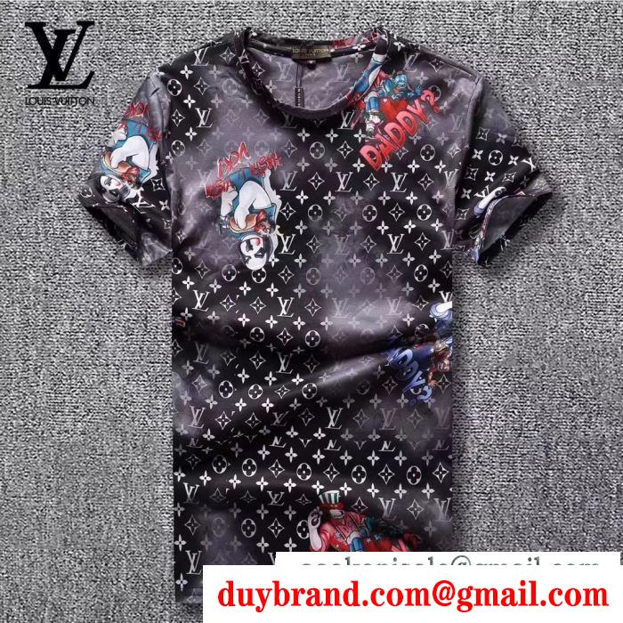 2色可選 今季は色を使った注目新品 ヴィトン LOUIS VUITTON19SS 夏に向けて気になる Tシャツ/ティーシャツ