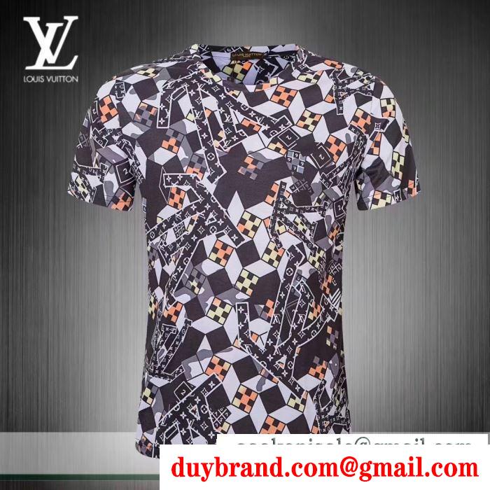 LOUIS VUITTON 春夏大活躍人気アイテム  ルイ ヴィトン ファッション感度の高い2019トレンド Tシャツ/ティーシャツ 2色可選
