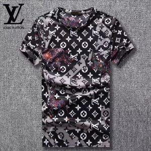 Đã hoàn thành với một phong cách gợi cảm t -shirt/t -shirt 2 màu Louis Vuitton _ Louis Vuitton Louis Vuitton_ Thương hiệu giá rẻ 