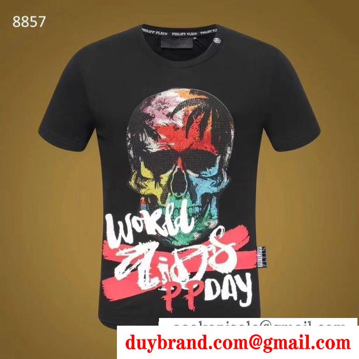 2色可選 春夏シーズン継続トレンド新着 Tシャツ/ティーシャツ フィリッププレイン PHILIPP PLEIN 2019年春夏シーズンに登場