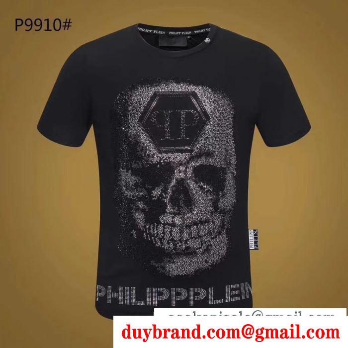 Tシャツ/ティーシャツ クラシックな雰囲気のトップス フィリッププレイン 2019SSコレクションに新着 PHILIPP PLEIN 2色可選