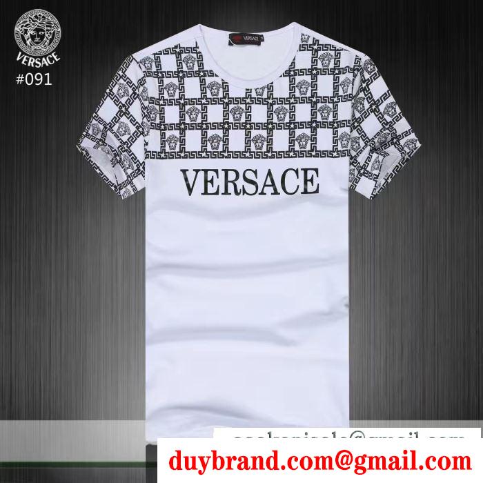 ヴェルサーチVERSACE 2019人気がますます人気 Tシャツ/ティーシャツ 夏の涼しい人気新作 3色可選 夏の暑い日にも快適に
