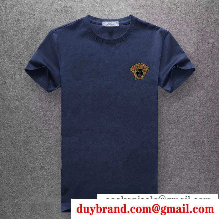 大人っぽいスタイルが完成 ヴェルサーチ2019春夏に人気のトレンド新作 VERSACE Tシャツ/ティーシャツ 多色可選
