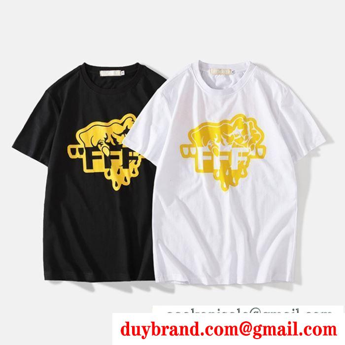 新作入荷格安幅広いプリントｔシャツ半袖黒白Off-Whiteオフホワイト Tシャツ コピー着やすいビッグＴシャツ