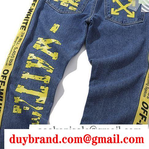 季節感もプラス2019新作 今すぐ買えちゃう！新着 off-white オフホワイト デニムパンツ off white
