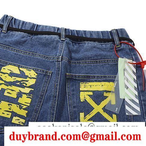 季節感もプラス2019新作 今すぐ買えちゃう！新着 off-white オフホワイト デニムパンツ off white