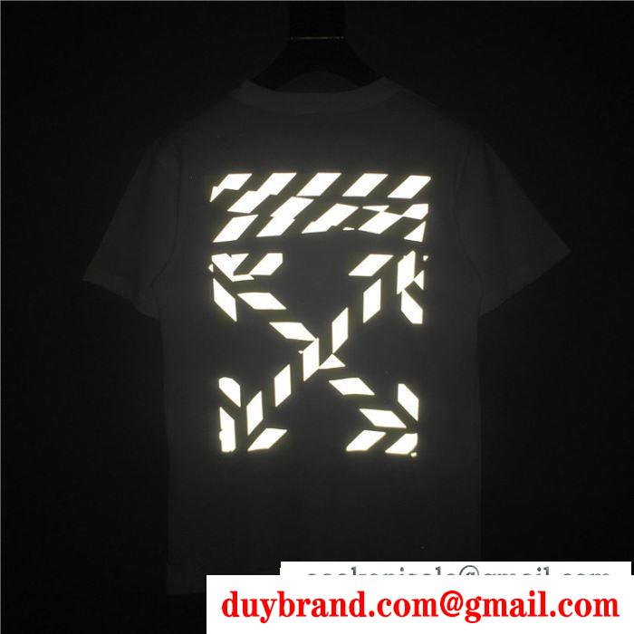 半袖Tシャツ 2色可選 男女兼用 off-white オフホワイト 春夏爽やかな新作が流行り 2019人気がますます人気