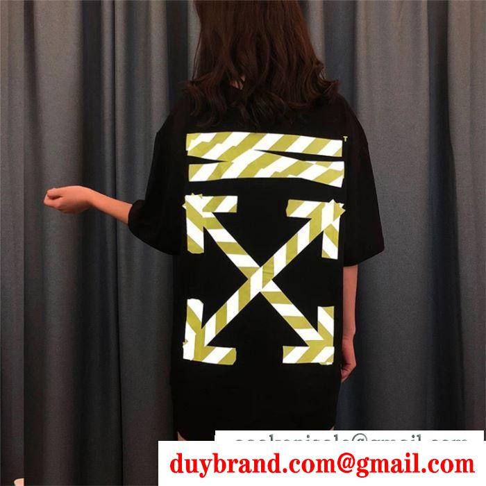 半袖Tシャツ 2色可選 男女兼用 off-white オフホワイト 春夏爽やかな新作が流行り 2019人気がますます人気