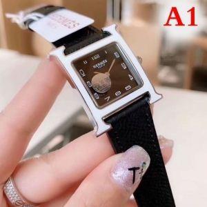 Hermes xem Hermes Đảm bảo chất lượng Steet Street American Wasual Watch Nữ Belt Belt Thương hiệu phổ biến