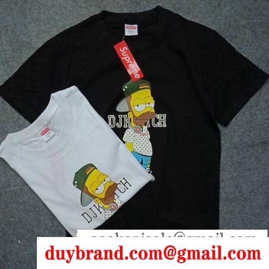 2色可選 2019年春夏の人気モデル セレブや芸能人からも愛用 シュプリーム supreme 半袖tシャツ