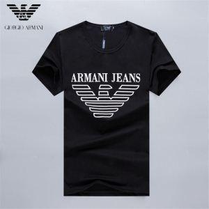 Đáng ngạc nhiên là logo đảm bảo chất lượng đặc biệt in t -shirt ngắn -sleeved nước hấp thụ màu xám đen armani armani quần áo