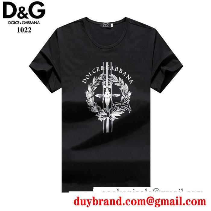 最もクラシックなタイプkhả năng đàn hồi 蒸れにくいＴシャツ４色展開DOLCE & GABBANAドルチェ Tシャツ コピー