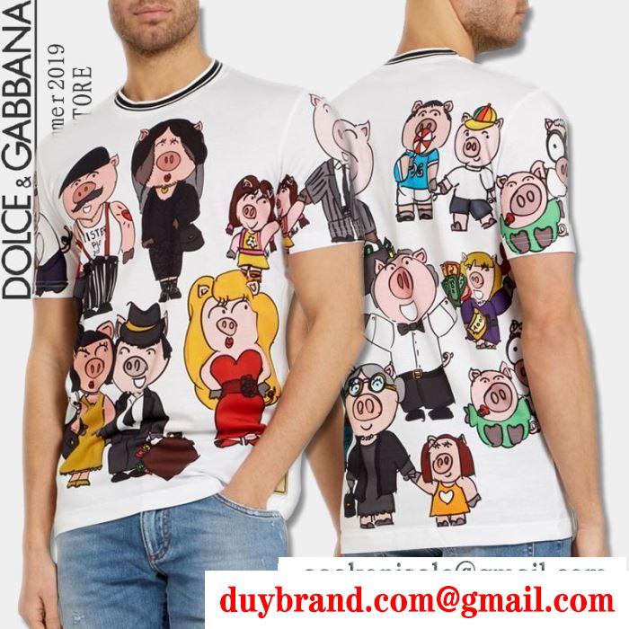 ドルチェ Tシャツ コピーDOLCE & GABBANA新作入荷100%新品ワイドシルエット春夏主役おしゃれｔシャツかわいい