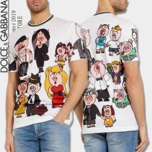 Dolce t -shirt dolce & gabbana mới trong kho 100%silhouette mới rộng / màu mùa hè dễ thương t -shirt dễ thương