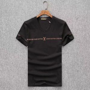 Louis Vuitton Louis Vuitton Đơn giản và cao -Quan trọng Silhouette T -Shirt Black, White, Red