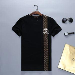 Bán giới hạn quần áo nam giản đen trắng louis vuitton vuitton các mặt hàng mùa hè phổ biến chất lượng cao t -shirts