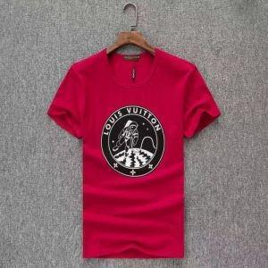 Quần áo Vuitton Louis Vuitton Bargain Thiết kế thanh lịch Thiết kế thanh lịch Thiết kế bình thường t -shirt nam nam quần áo ngắn tay áo đen màu đỏ trắng đỏ