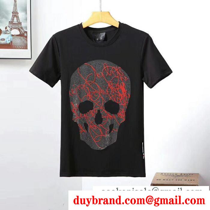 フィリッププレイン philipp plein tシャツ/ティーシャツ 2色可選 2019ss人気ブランド新作アイテム 人気にも火をつけて