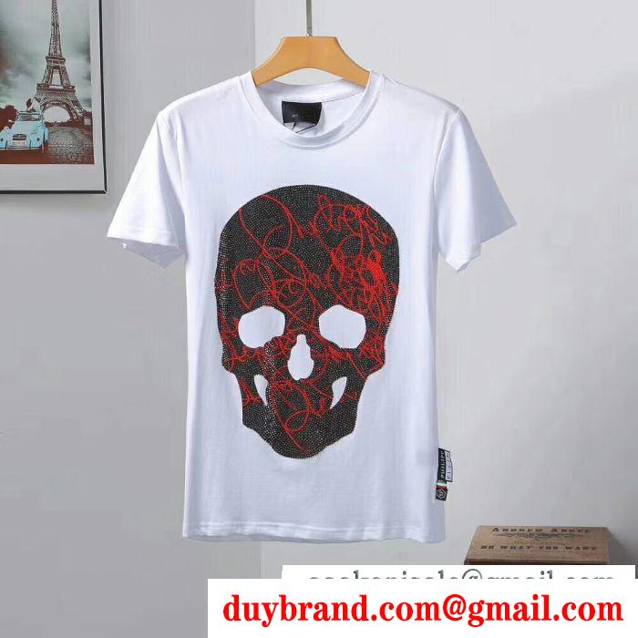 フィリッププレイン philipp plein tシャツ/ティーシャツ 2色可選 2019ss人気ブランド新作アイテム 人気にも火をつけて