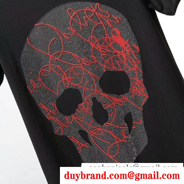 フィリッププレイン philipp plein tシャツ/ティーシャツ 2色可選 2019ss人気ブランド新作アイテム 人気にも火をつけて