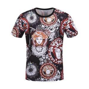 Versace Versace Super Great Future Bán giới hạn ấn tượng đô thị kéo dài tay áo ngắn tay áo dài tay màu đen