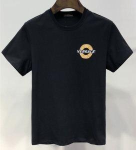 Versace Versace giá rẻ rẻ hơn chào mừng cổ điển logo in t -shirt ngắn tay áo đen trắng
