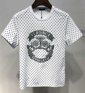 Versace giá rẻ Versace Super Great Nhận phổ biến phổ biến thời gian đơn giản DURENT FRACH T -Shirt sành điệu thời trang màu đen