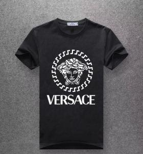 Siêu chất lượng tuyệt vời Kích thước lớn Layered Corde Versace Super Body Cover Loose T -shirt Mens