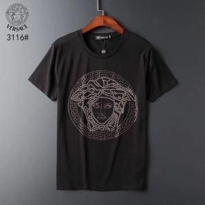 Versace T -Shirt Thâm hụt Super Special Special Chất lượng cao Thư giãn thanh lịch T -Shirt Black White School