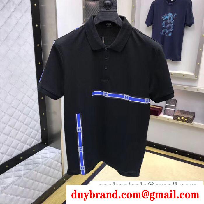 フェンディ tシャツ コピーFENDI新作入荷新品コットンchất liệuＴシャツビジネスシーンブラックホワイト普段着お仕事用
