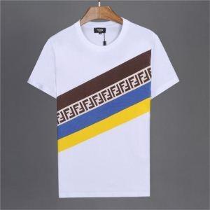 Mua thuốc nổ phổ biến t -shirt nam t -shirt nam mặc dễ dàng màu đen trắng mùa hè mast Mast Tay áo ngắn Fendi Fendi