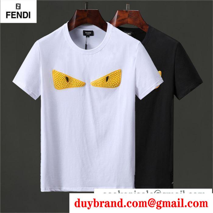 爆買いセールゆったり幅広いコーデｔシャツ半袖定番品FENDIフェンディ t シャツ コピー吸汗性速乾性トレンド