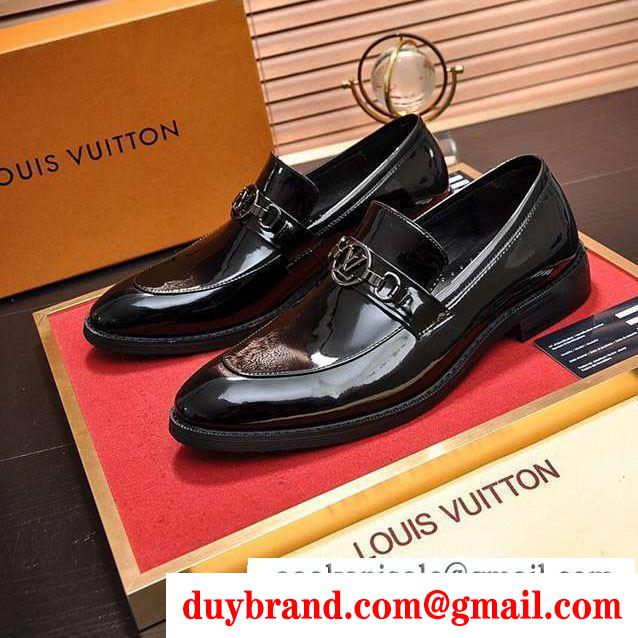2019春夏の流行ファッションLOUIS VUITTON ルイ ヴィトン ビジネスシューズ  2色可選 トップスからチラ見える安心