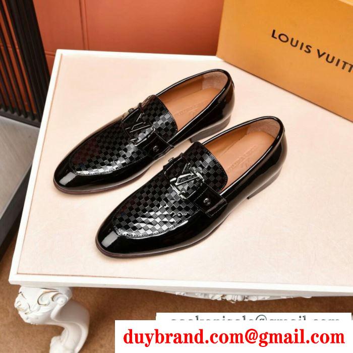LOUIS VUITTON ルイ ヴィトン 2019春夏の爽やかトレンド ビジネスシューズ  キレイ色チェック春夏 抜け感もばっちり