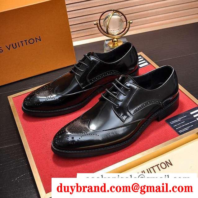 19年春夏アイテム安いLOUIS vuitton ルイ ヴィトン ストリートに溢れるウェア ビジネスシューズ 2色可選
