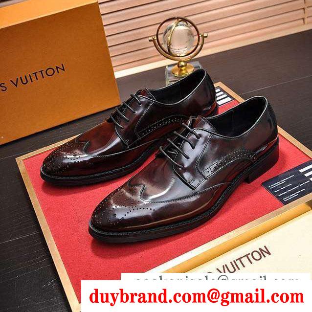 19年春夏アイテム安いLOUIS vuitton ルイ ヴィトン ストリートに溢れるウェア ビジネスシューズ 2色可選