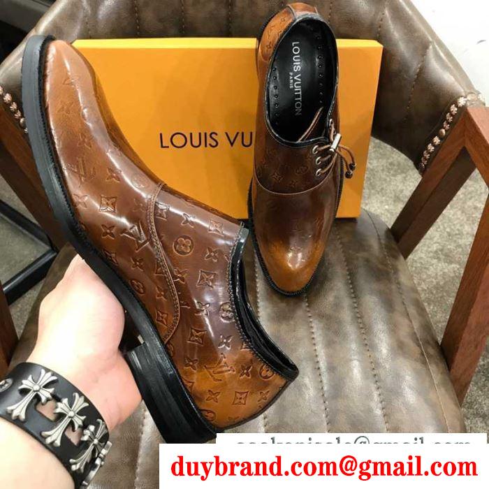 お気に入りの最新コレクション LOUIS VUITTON ルイ ヴィトン ビジネスシューズ  2色可選 19年春夏のトレンド激安