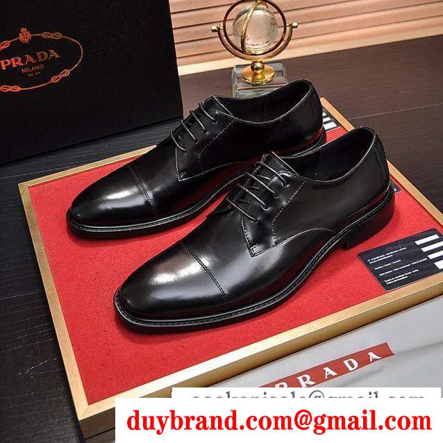 PRADA プラダ 今夏のお気に入りスタイル ビジネスシューズ 2019ss新ブーム 今年も量産！2019年 今年の最旬トレンドになる