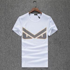 Fendi Super Fendi đáng ngạc nhiên Giá trị đặc biệt giá rẻ đơn giản T -Shirt mát mẻ Tops Black White Red