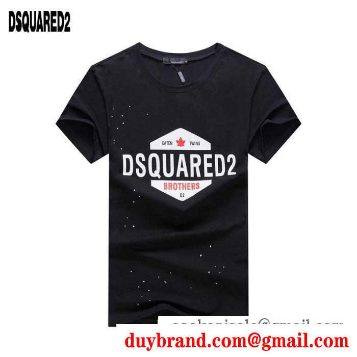 ディースクエアード dsquared2 2019ssコレクションが発表 半袖tシャツ クラシックな雰囲気のトップス 2色可選