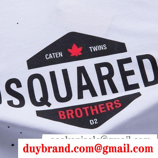 ディースクエアード dsquared2 2019ssコレクションが発表 半袖tシャツ クラシックな雰囲気のトップス 2色可選