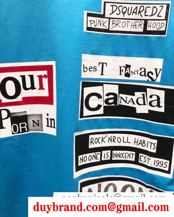 2019SS新ブーム ディースクエアード dsquared2 春夏シーズン継続トレンド新着 半袖tシャツ 大変大人気2019 3色可選