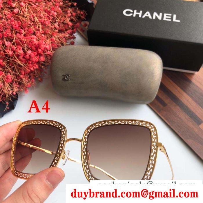 2019春夏トレンドmàu sắc  chanel サングラス ファッションに新しい色 多色可選