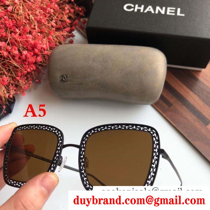 2019春夏トレンドmàu sắc  chanel サングラス ファッションに新しい色 多色可選