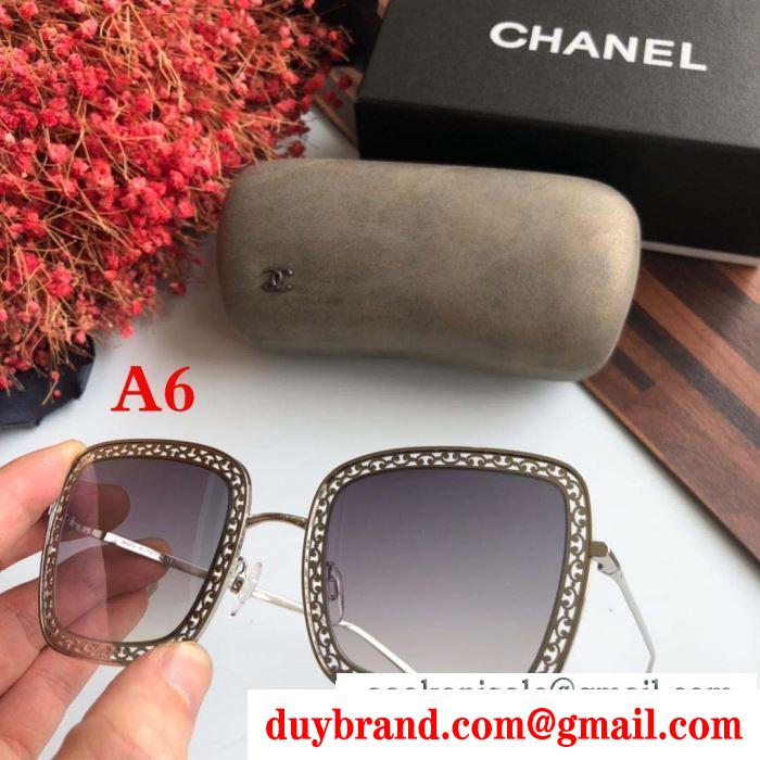 2019春夏トレンドmàu sắc  chanel サングラス ファッションに新しい色 多色可選