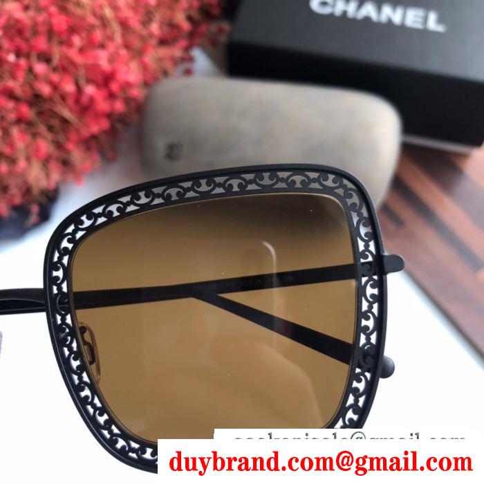 2019春夏トレンドmàu sắc  chanel サングラス ファッションに新しい色 多色可選
