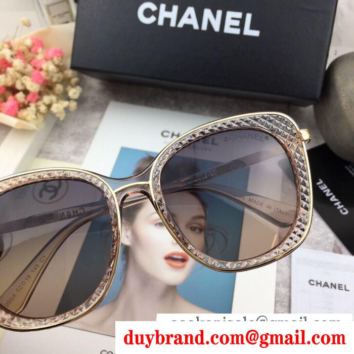  chanel 春夏アイテムから新たに登場！ サングラス 2019春新色コスメ人気ブランド 3色可選